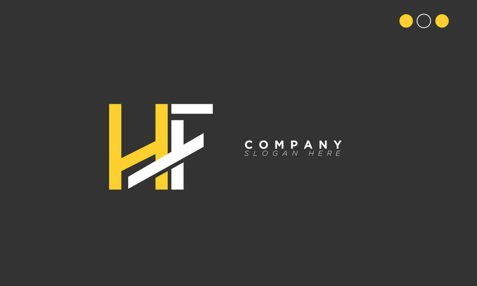 HF Alphabet letters Initials Monogram logo FH, H and F vector