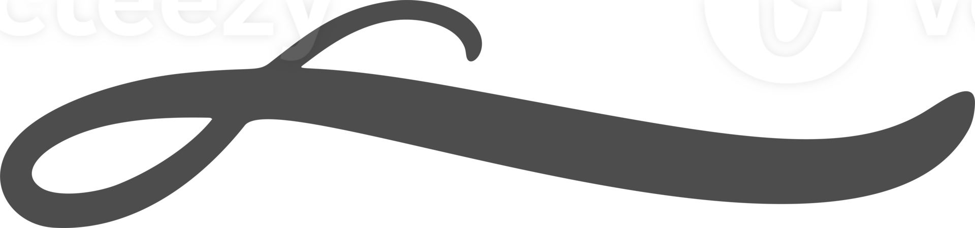 Swashes swoops and swishes calligraphy sign. Underlines hand drawn stroke png