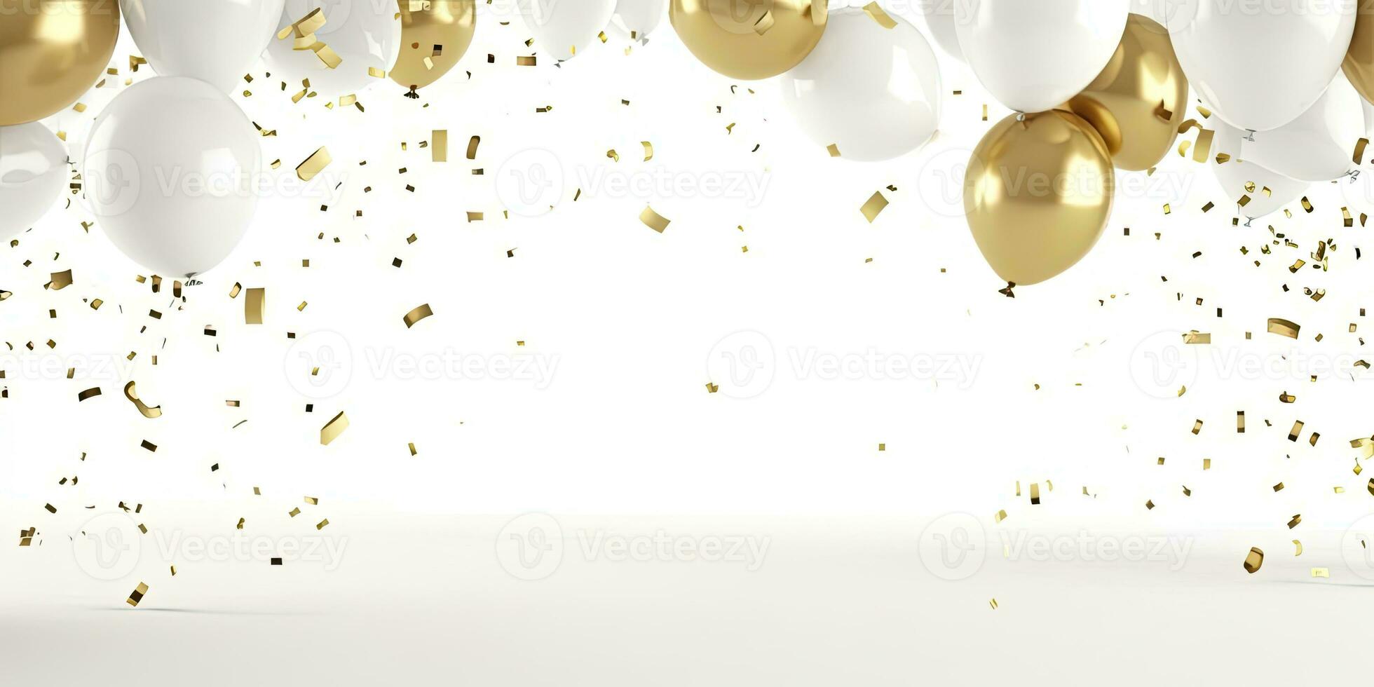 AI generated Balloon on white background. AI Generated photo