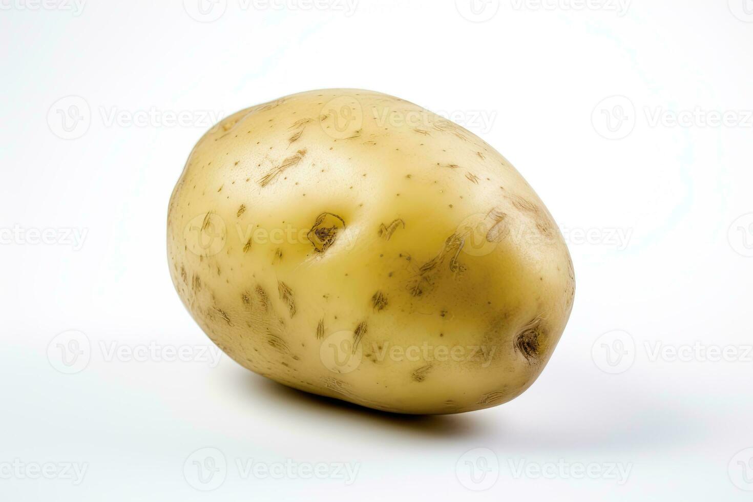 AI generated Potato isolated on white background. AI Generated photo