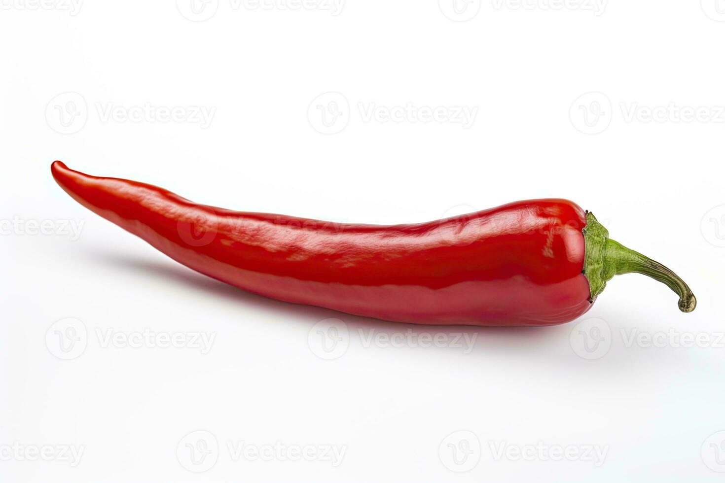 AI generated A Red chili pepper is isolated on a white background. AI Generated photo