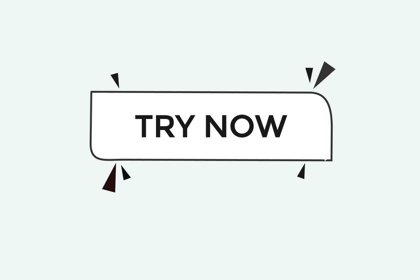 new website, click button try now, level, sign, speech, bubble  banner, vector