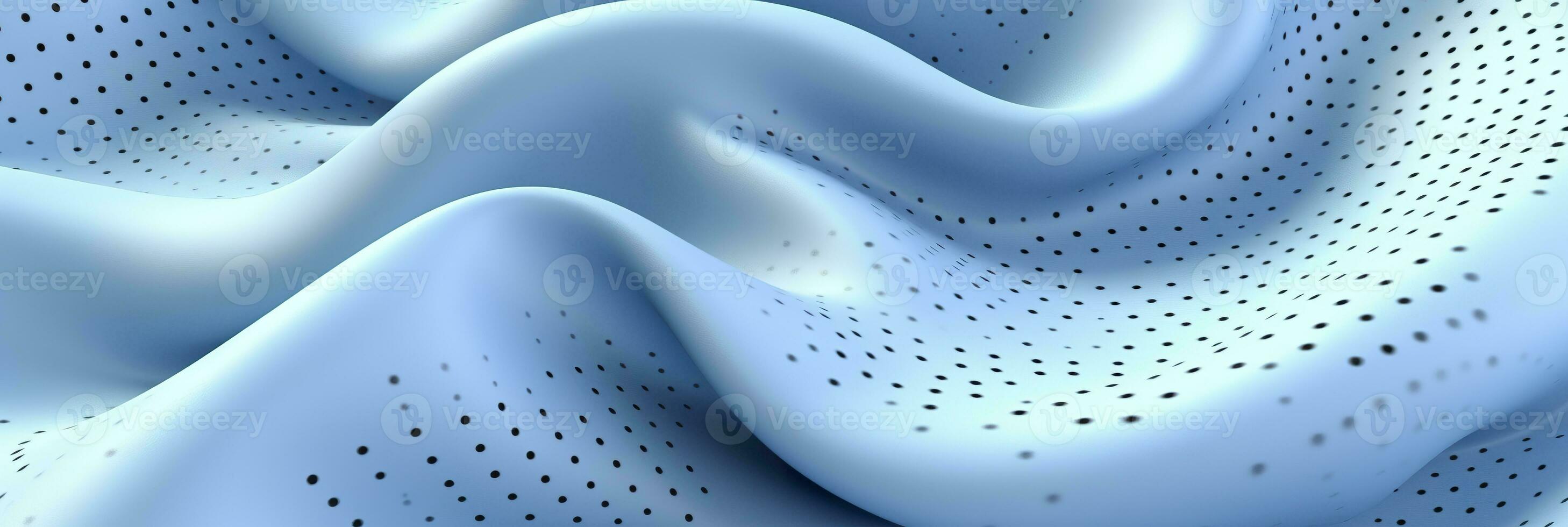 AI generated Breathable fabric dry light blue soft mesh holes floating light blue background. Generative AI photo