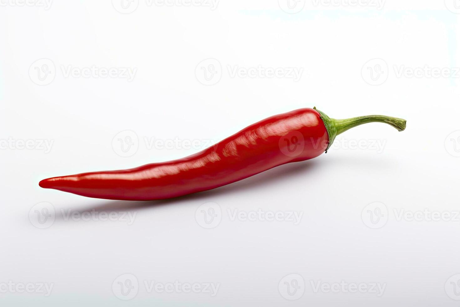 AI generated A Red chili pepper is isolated on a white background. AI Generated photo