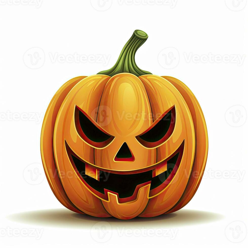 AI generated Halloween object on white background. AI Generated photo