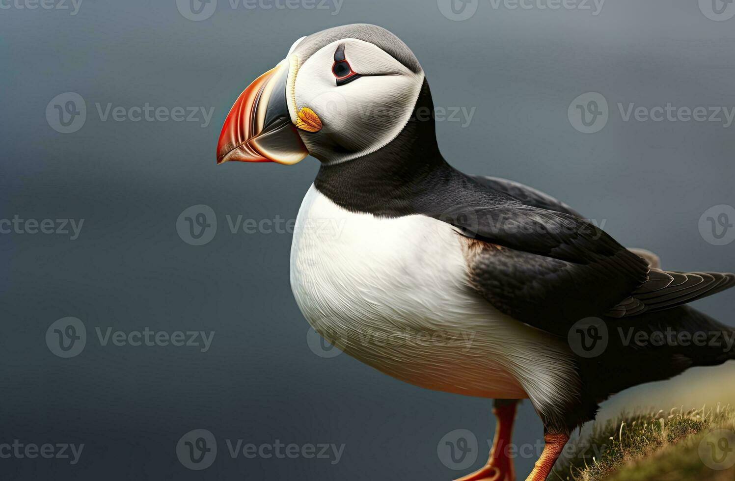 AI generated Atlantic Puffin Bird. AI Generated photo