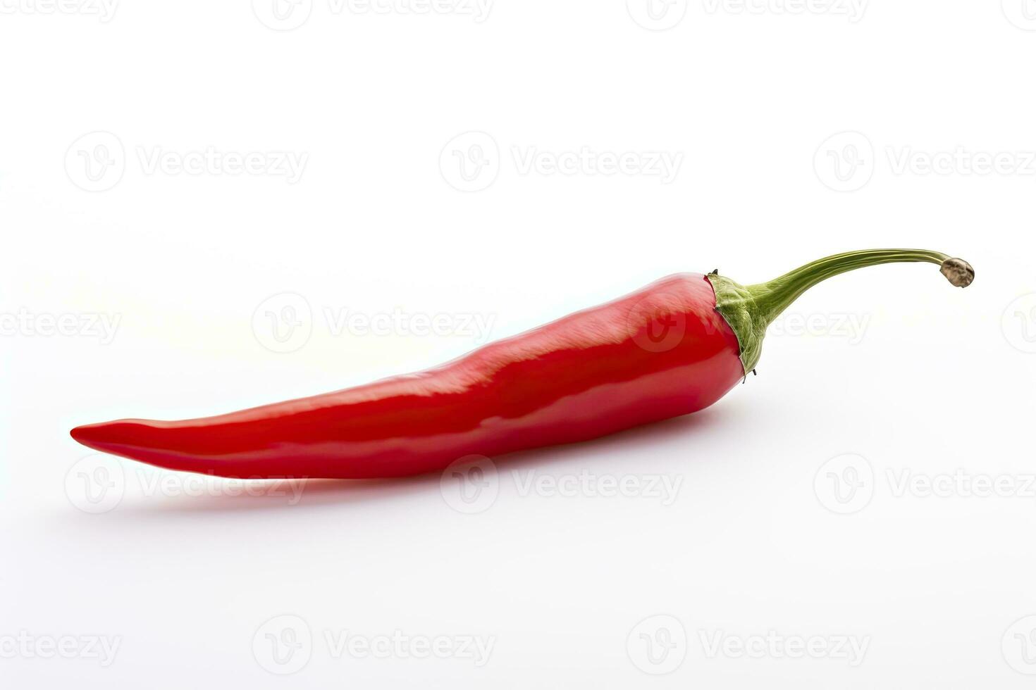 AI generated A Red chili pepper is isolated on a white background. AI Generated photo