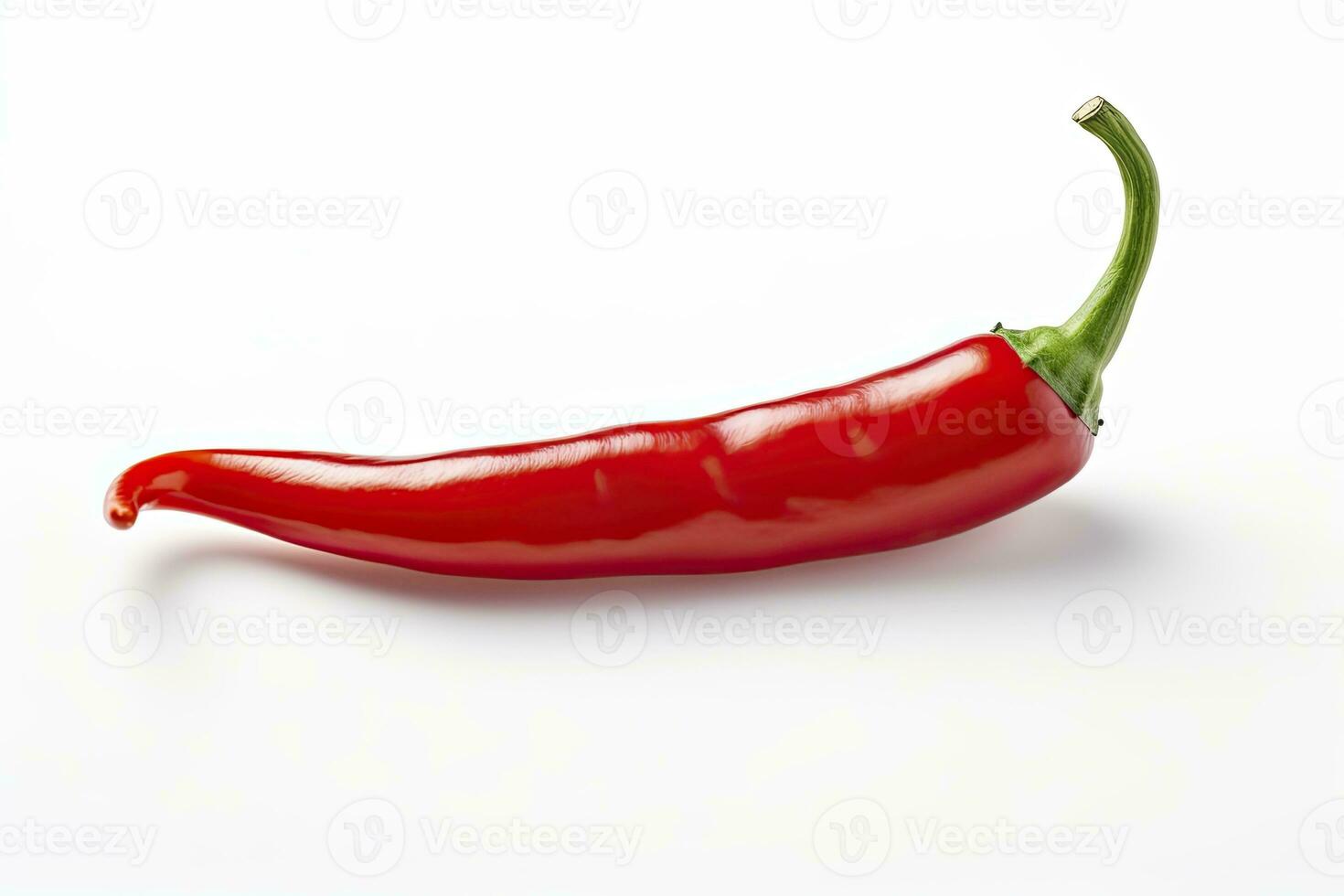 AI generated A Red chili pepper is isolated on a white background. AI Generated photo