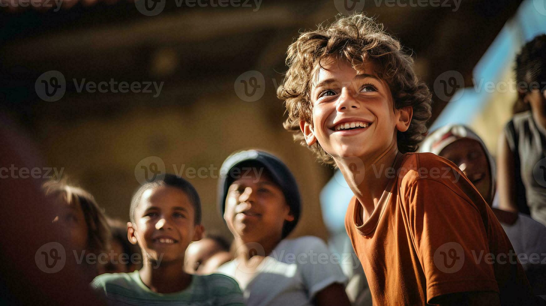 AI generated A Gathering of Young Individuals photo