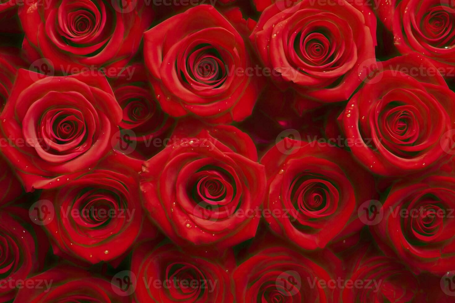 AI generated Red Rose Background for Valentine's Day. AI Generated photo