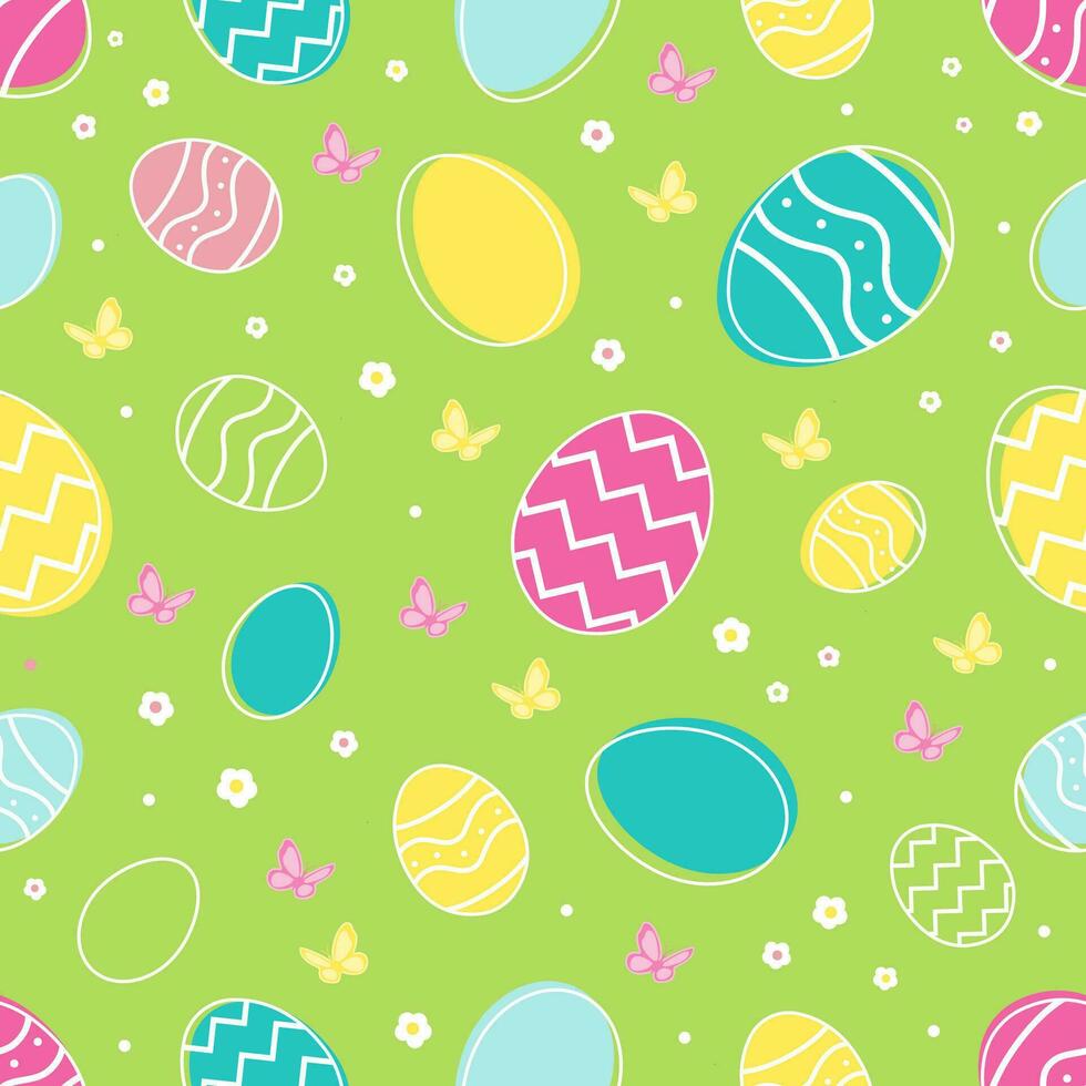 Easter simple pattern 8 vector