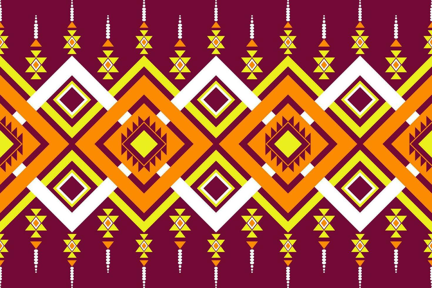Geometric seamless ethnic pattern. Geometric ethnic pattern can be used in fabric design for clothes, decorative paper, wrapping, textile, embroidery, illustration, vector, carpet vector