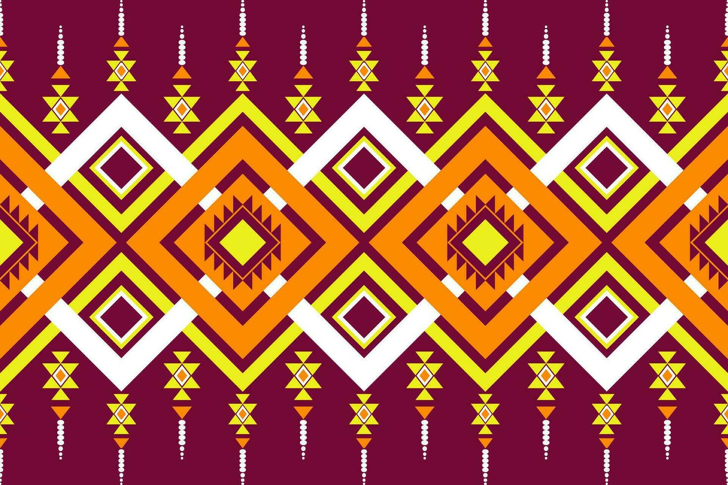 Geometric seamless ethnic pattern. Geometric ethnic pattern can be used in fabric design for clothes, decorative paper, wrapping, textile, embroidery, illustration, vector, carpet vector