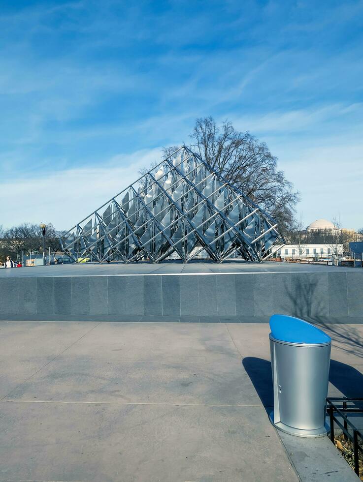 Washington, DC, USA - 12.16.2023 Delta Solar by Alejandro Otero, 1977, near the National Air and Space Museum. photo
