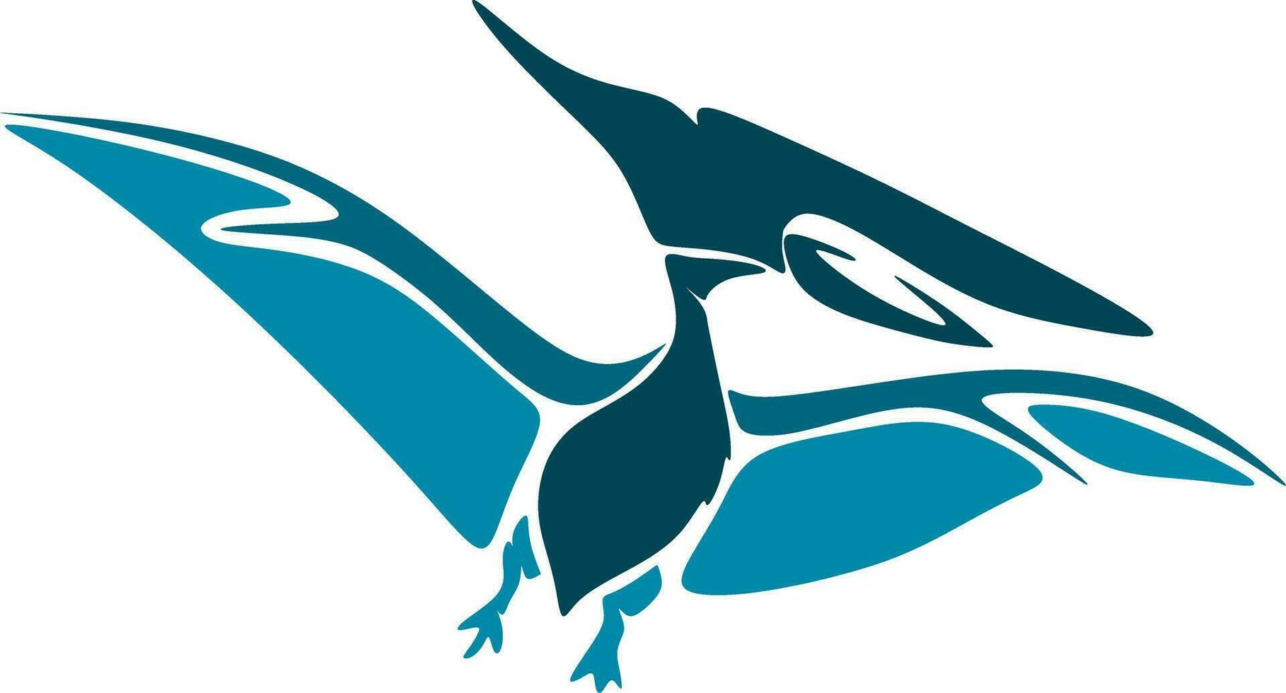 resumen dibujos animados ilustración. un pteranodon el mas grande volador reptil. vector