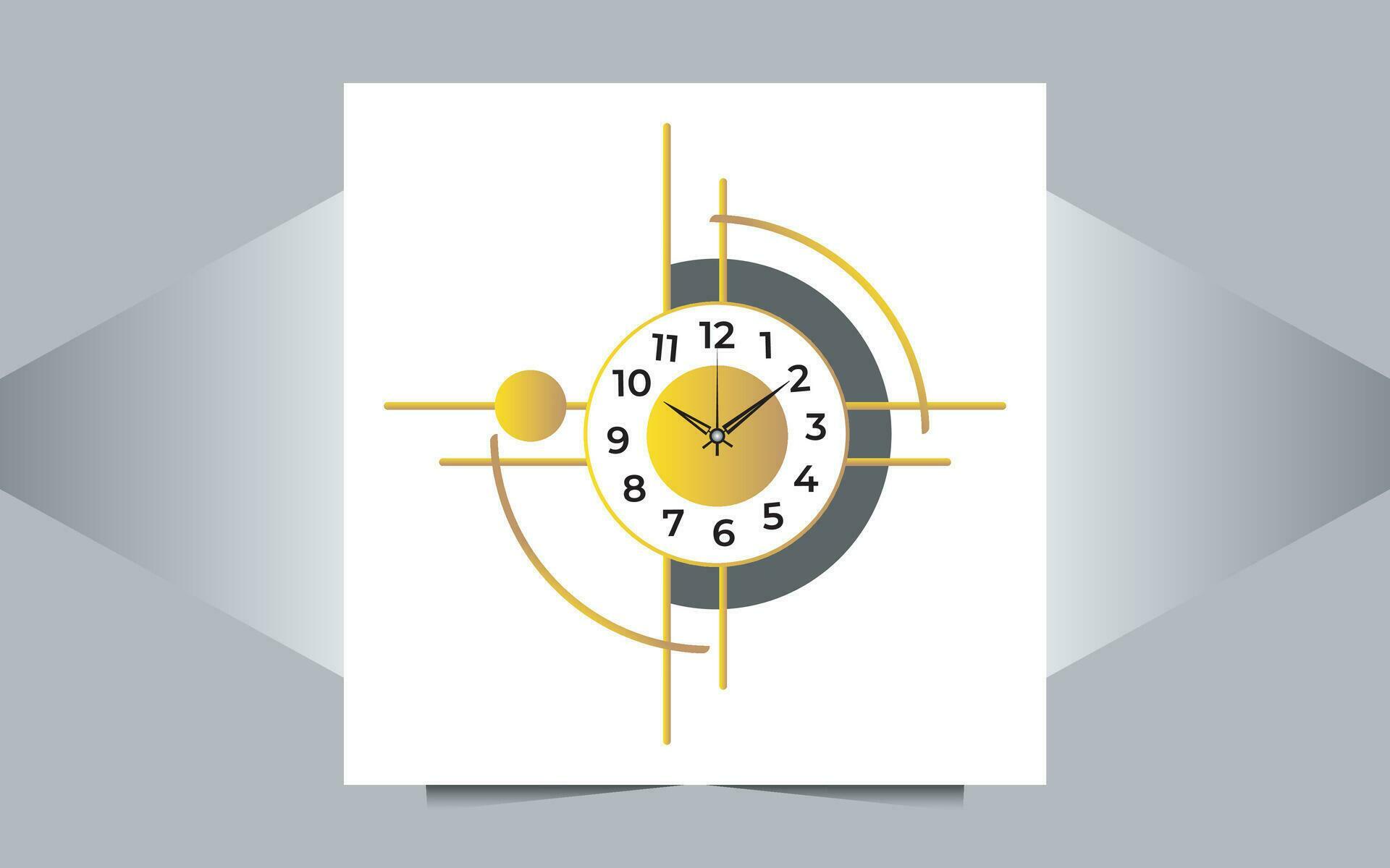 Creative wall clock vector template 36020419 Vector Art at Vecteezy