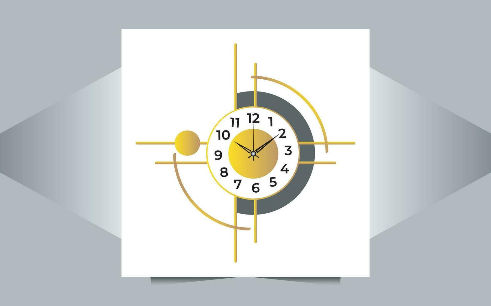 Creative wall clock vector template 36020419 Vector Art at Vecteezy