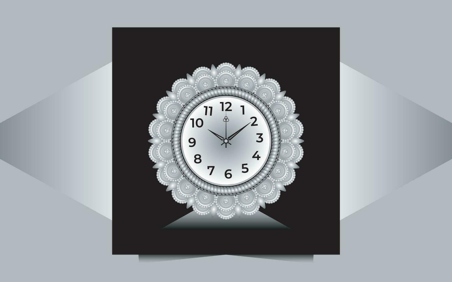 luxury wall clock vector design 36020421 Vector Art at Vecteezy