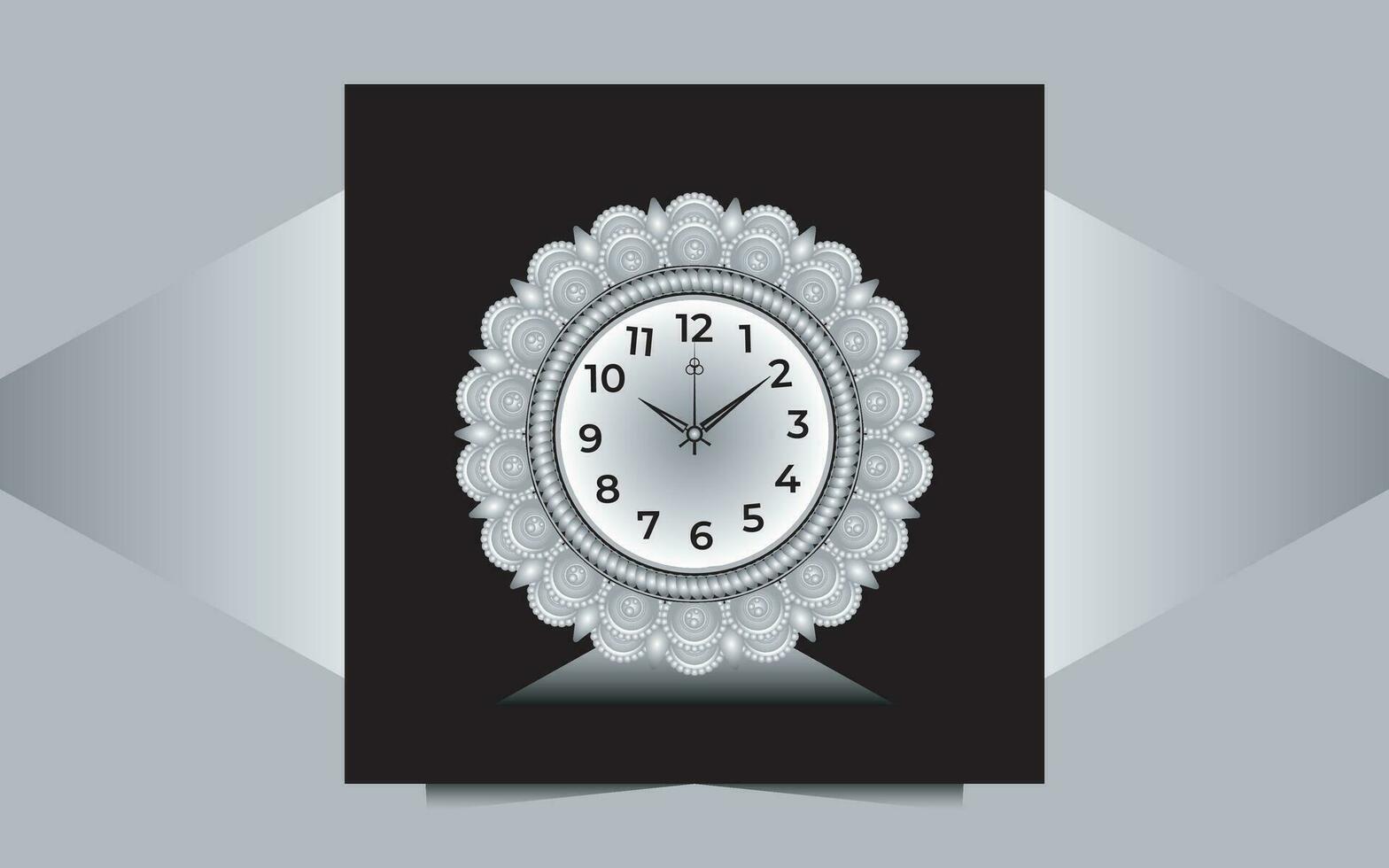 luxury wall clock vector design