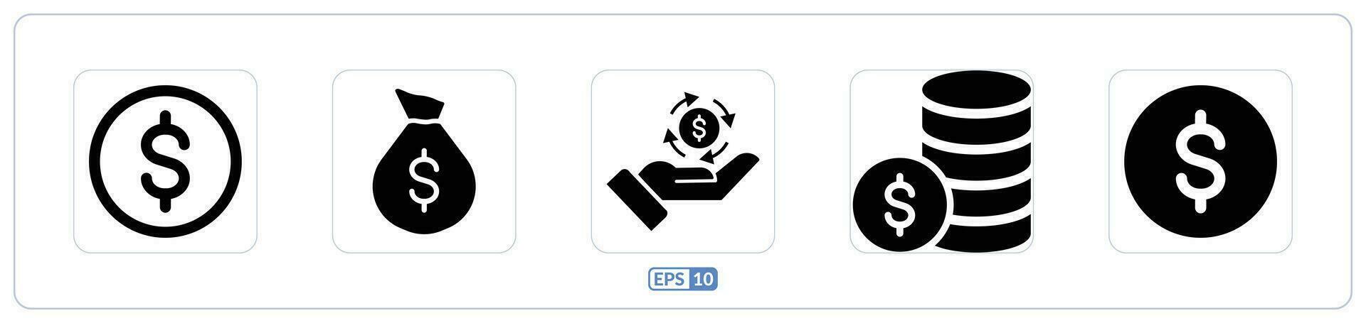 Money, coins flat icon vector