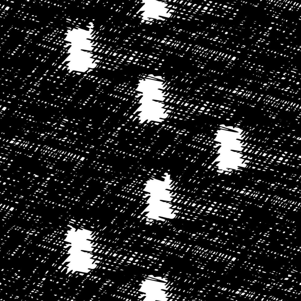 Seamless pattern with black pencil brushstrokes vector