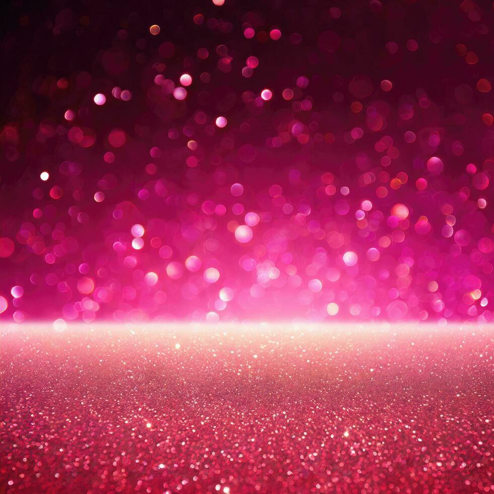 AI generated Pink glitter ombre background photo