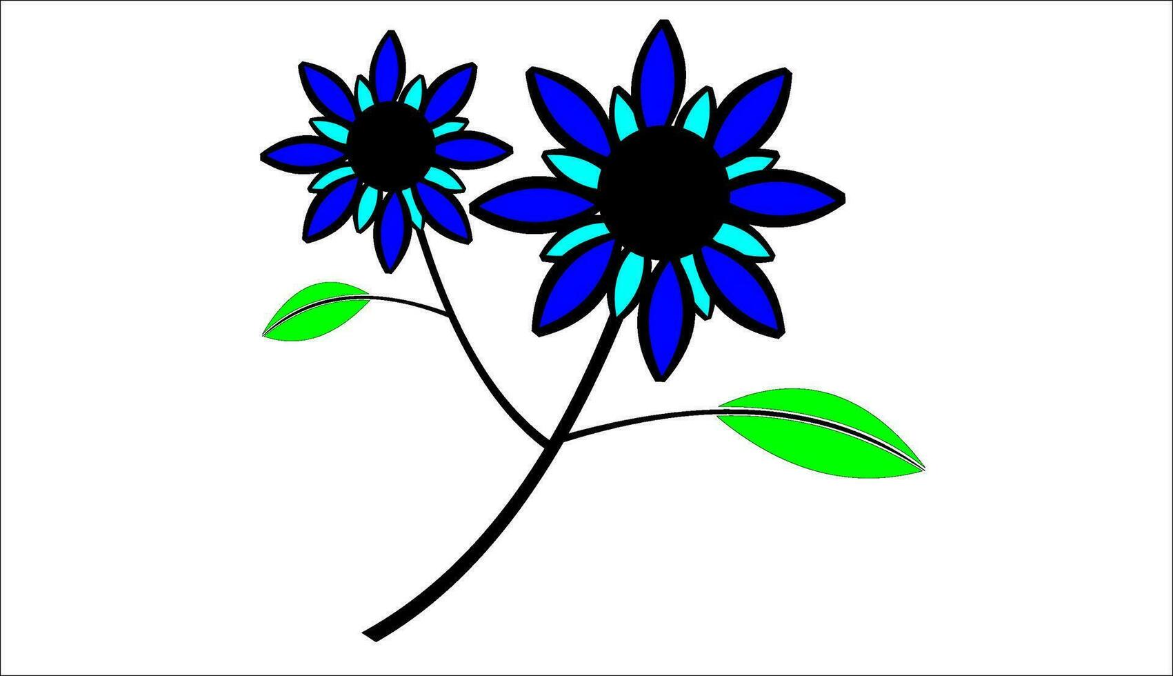 an icon depicting a flower vector