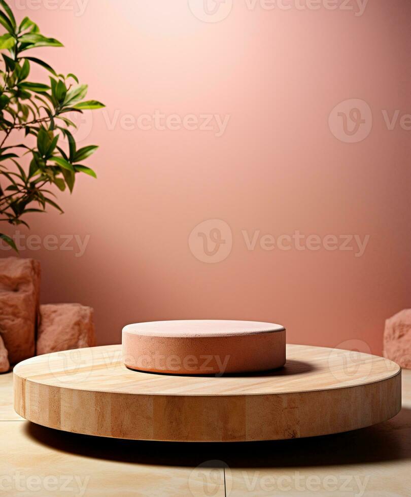 AI generated Podium for product photography photo