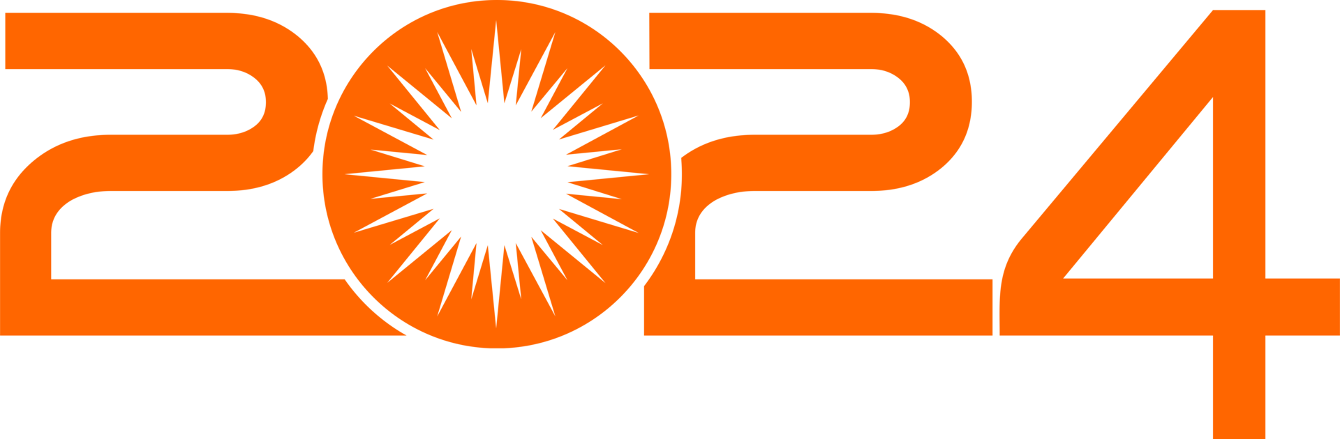 New Year 2024 Design Illustration, flat, simple, memorable and eye catching, can use for Calendar Design, Website, News, Content, Infographic or Graphic Design Element. Vector Illustration png