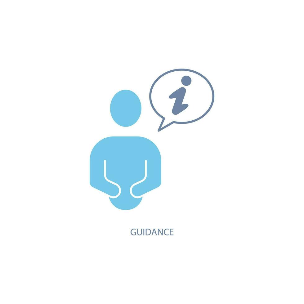 guidance concept line icon. Simple element illustration. guidance concept outline symbol design. vector