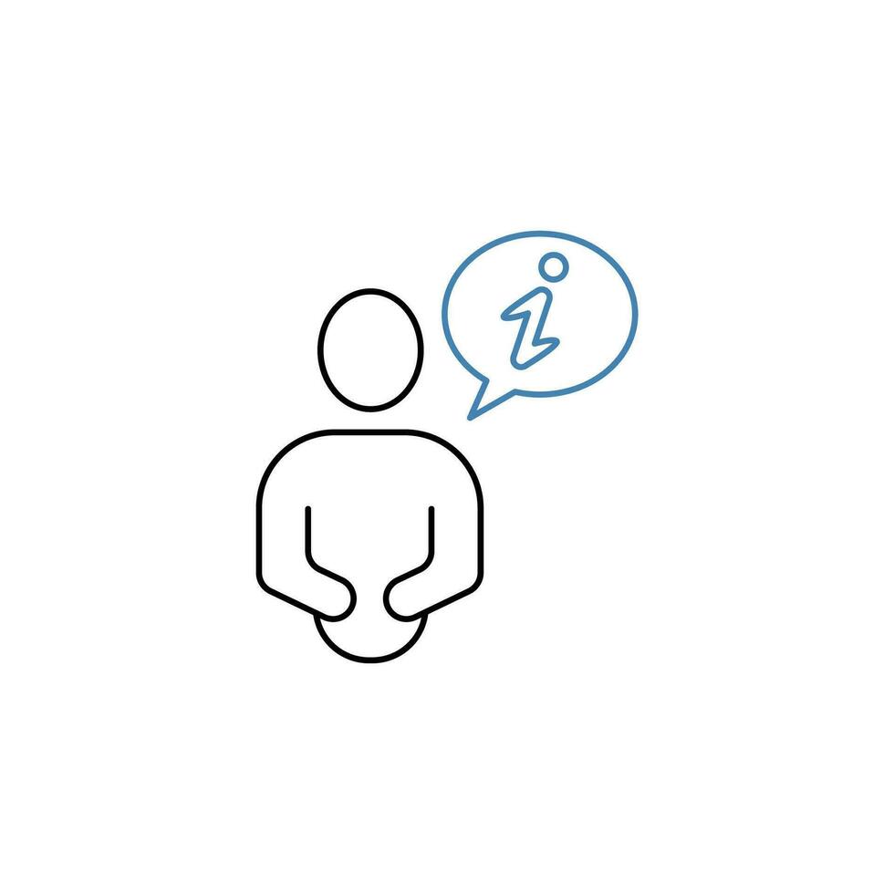 guidance concept line icon. Simple element illustration. guidance concept outline symbol design. vector