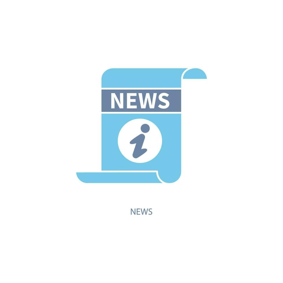 Newspaper concept line icon. Simple element illustration. Newspaper concept outline symbol design. vector