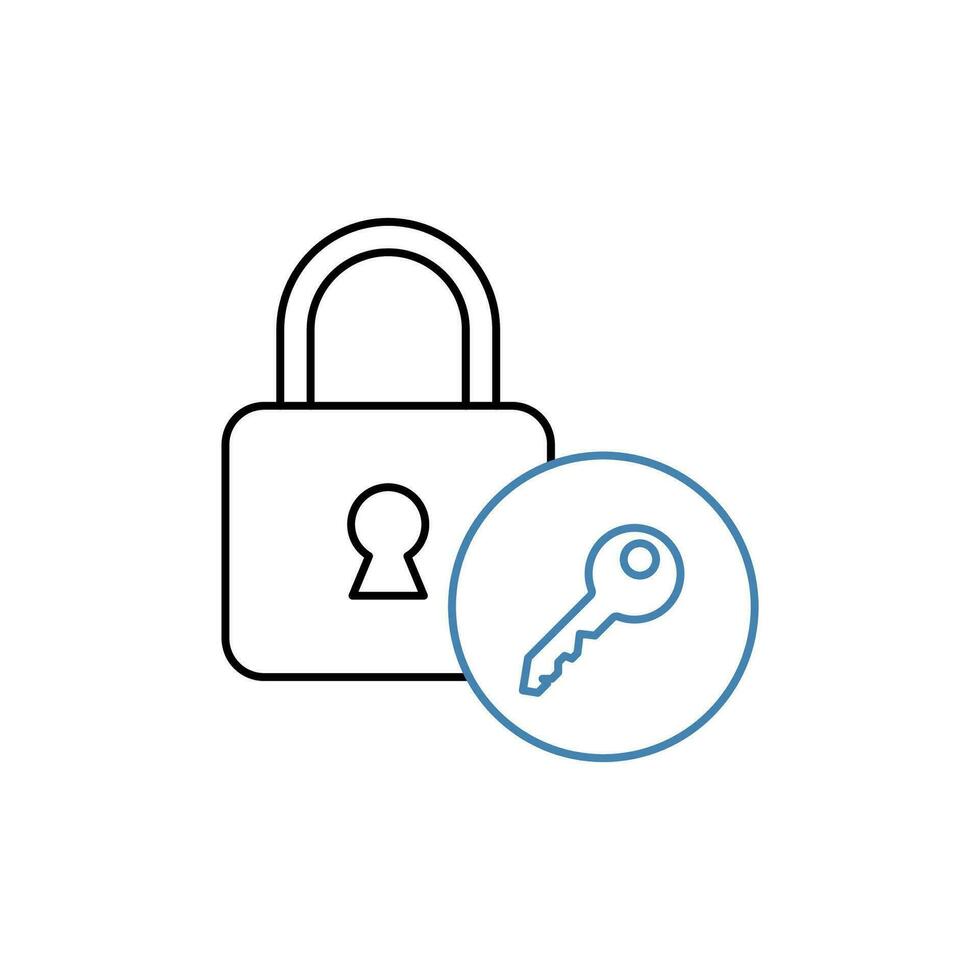 access concept line icon. Simple element illustration. access concept outline symbol design. vector