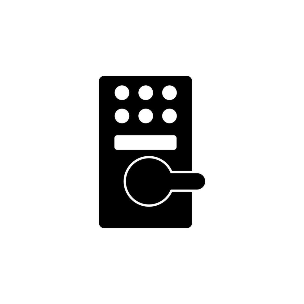 digital lock concept line icon. Simple element illustration. digital lock concept outline symbol design. vector