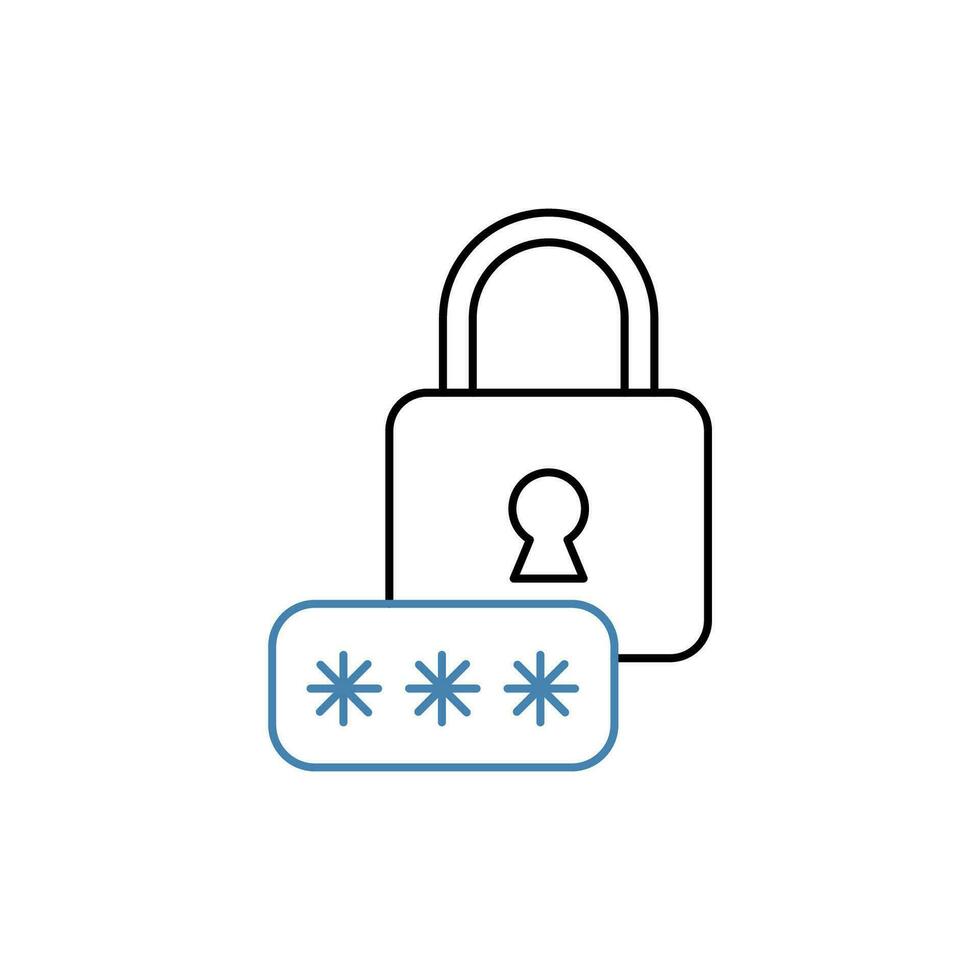 code concept line icon. Simple element illustration. code concept outline symbol design. vector