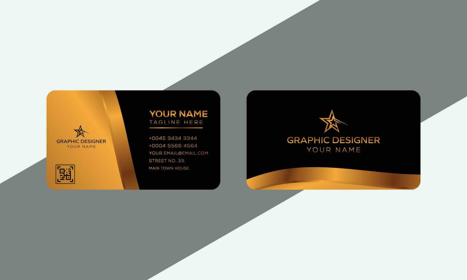 Modern Business Card - Clean and Minimalist Business Card Template. vector