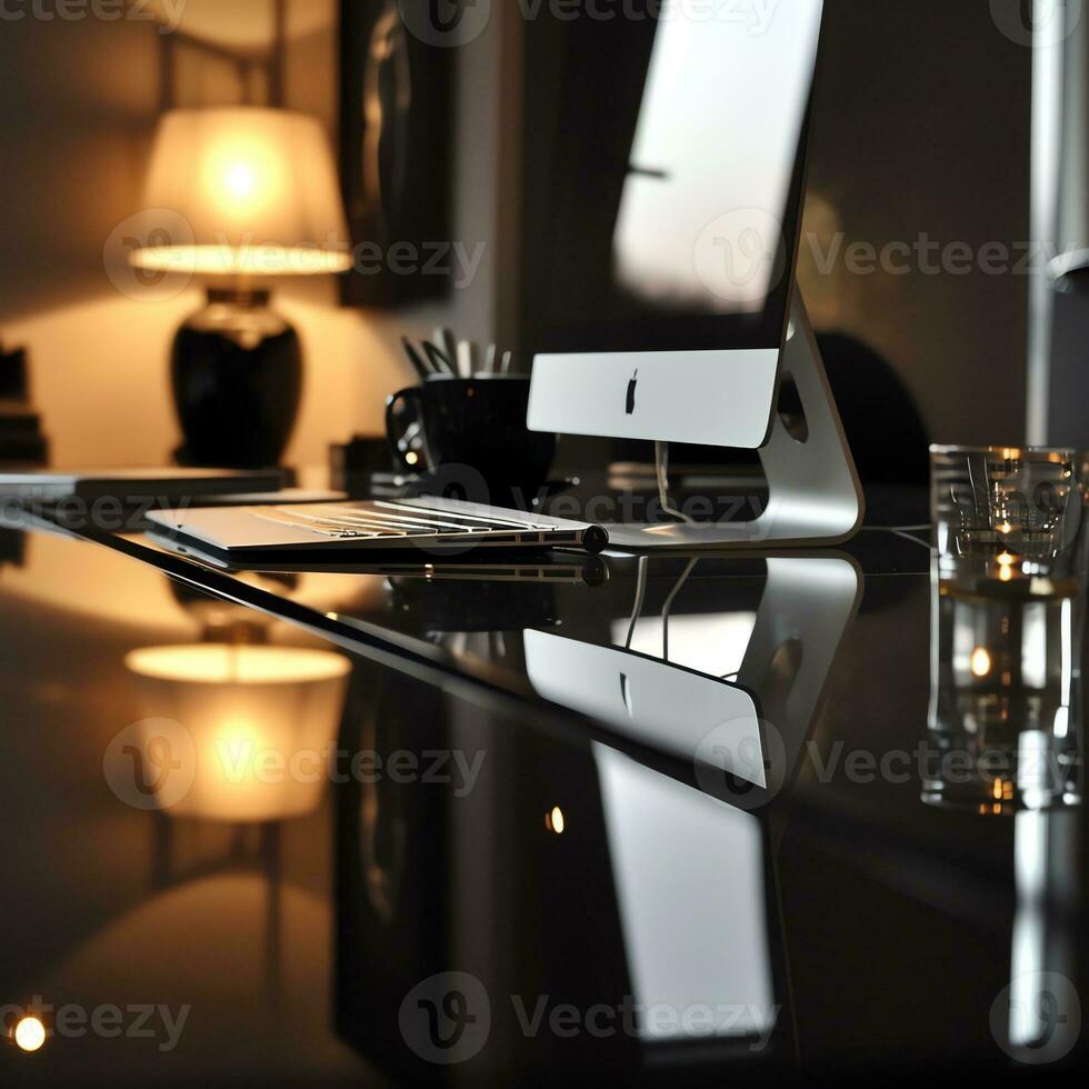 AI generated Exploring Minimalism through Workspace Reflections photo