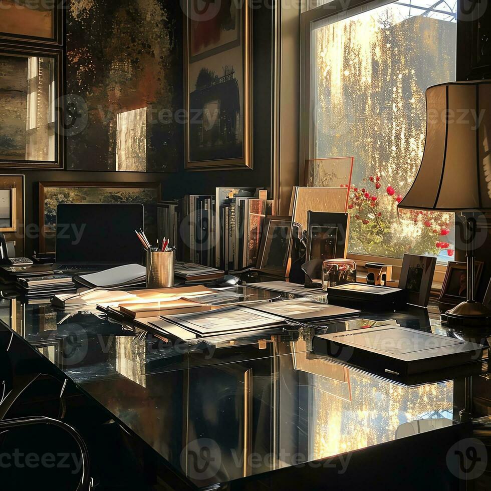 AI generated Exploring Minimalism through Workspace Reflections photo