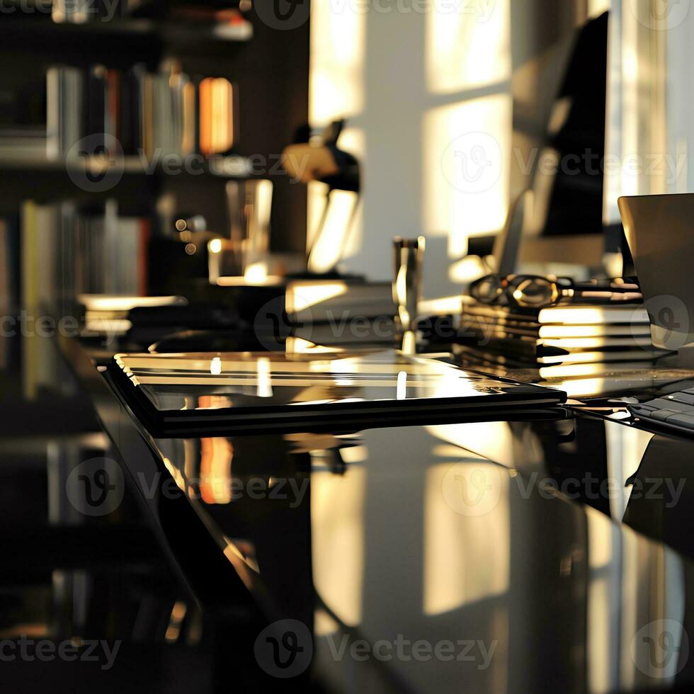 AI generated Exploring Minimalism through Workspace Reflections photo