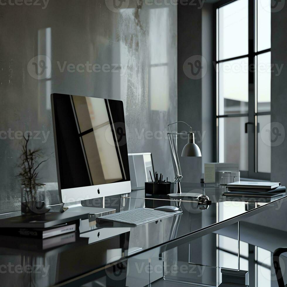 AI generated Exploring Minimalism through Workspace Reflections photo