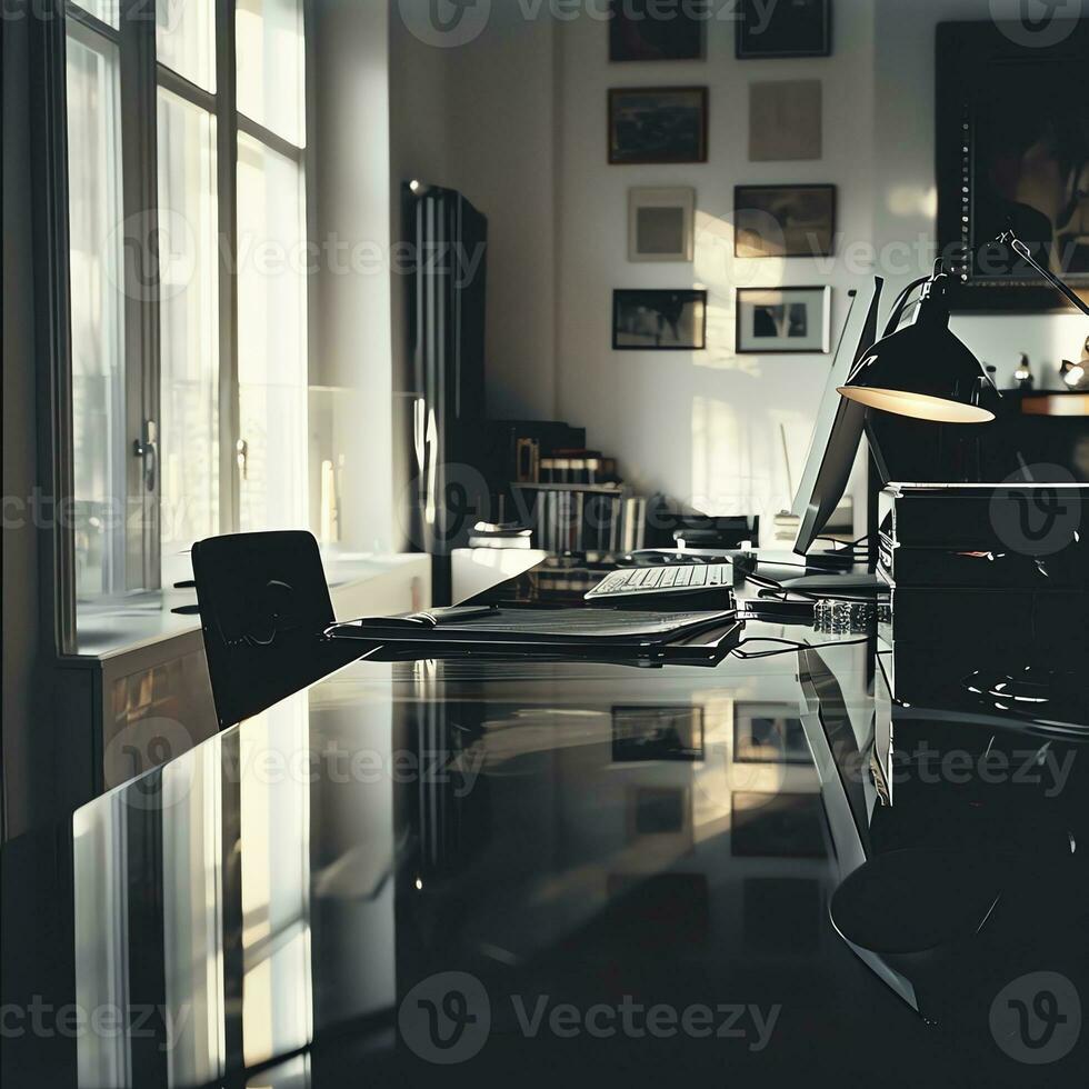 AI generated Exploring Minimalism through Workspace Reflections photo