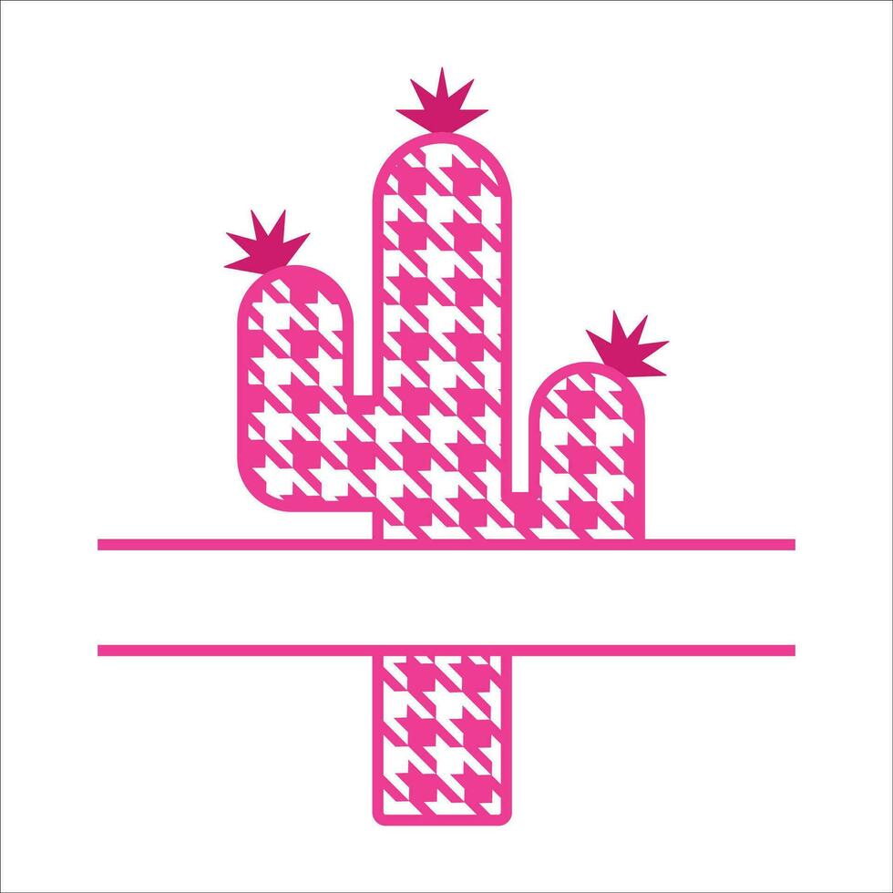 elegante , de moda y increíble cactus amor Arte y ilustrador vector