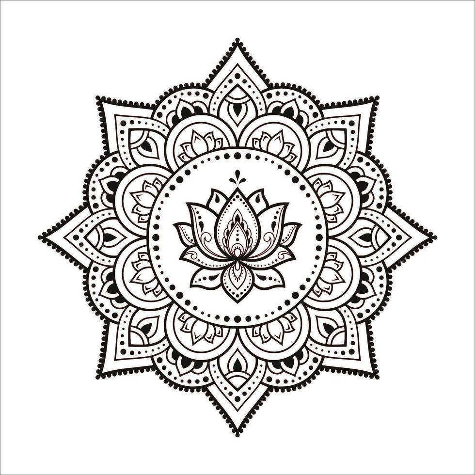 Stylish , fashionable  and awesome Lotus Flower art and illustrator vector
