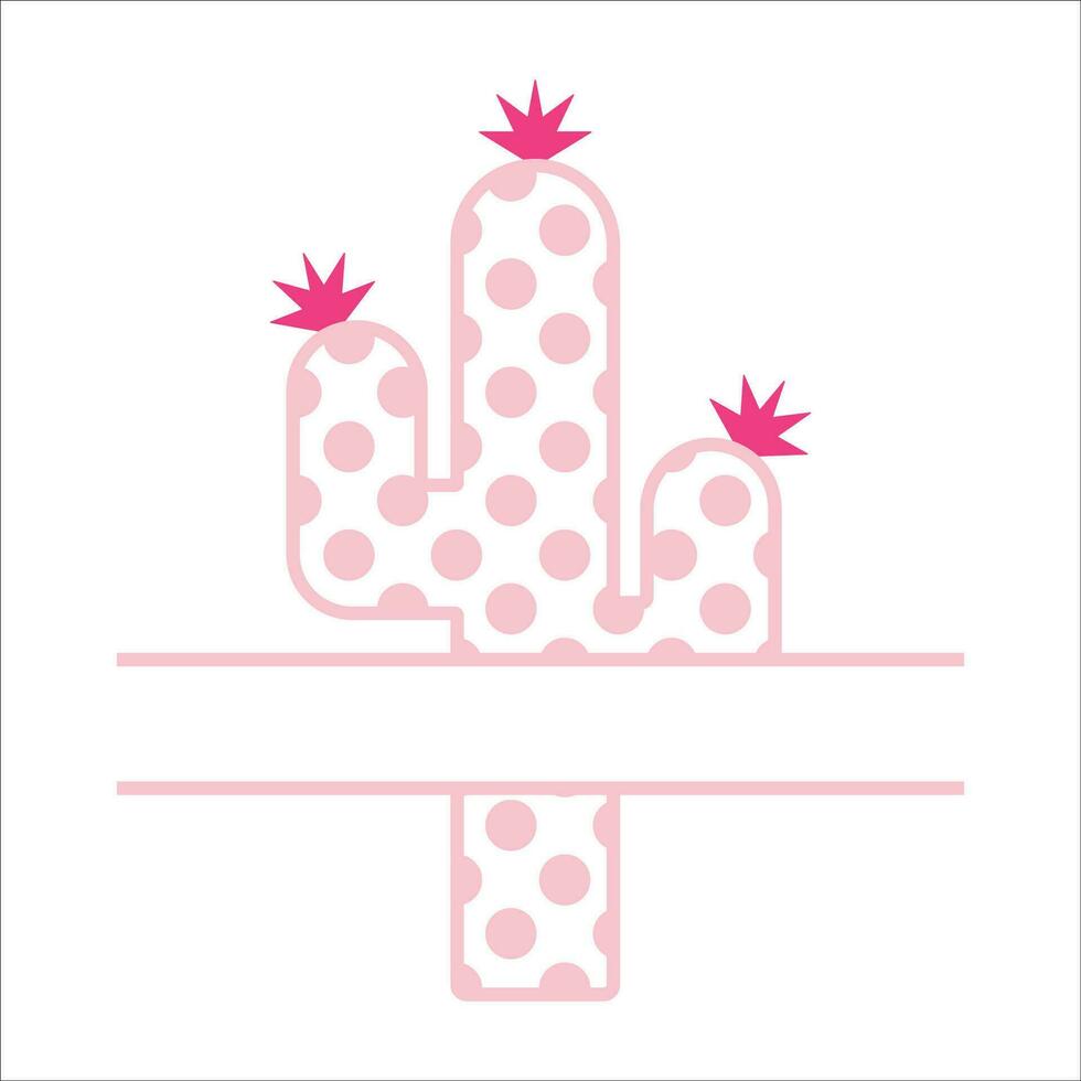 elegante , de moda y increíble cactus amor Arte y ilustrador vector