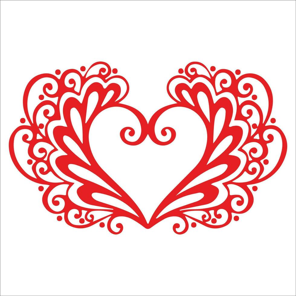 Stylish , fashionable  and awesome Love art and illustrator vector