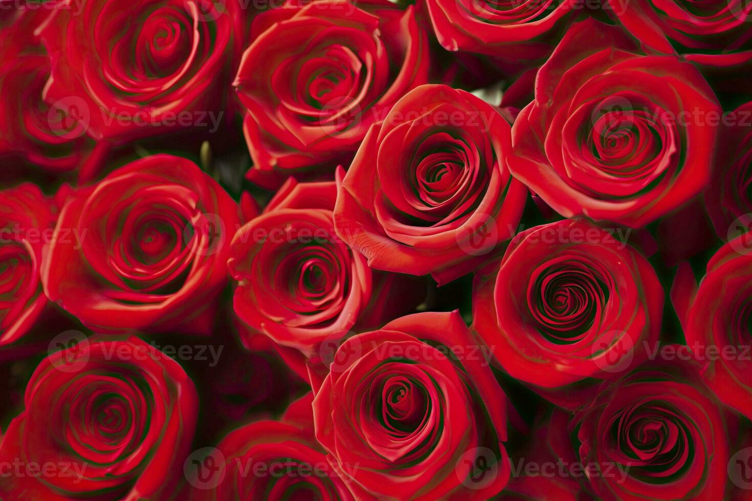 AI generated Red Rose Background for Valentine's Day. AI Generated photo