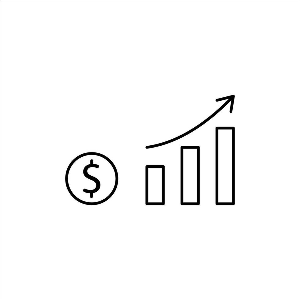 crecimiento y analítica editable íconos colocar. vector ilustración en moderno Delgado línea estilo de negocio íconos diagramas, gráficos, financiero ganancias, progreso. pictogramas y infografia