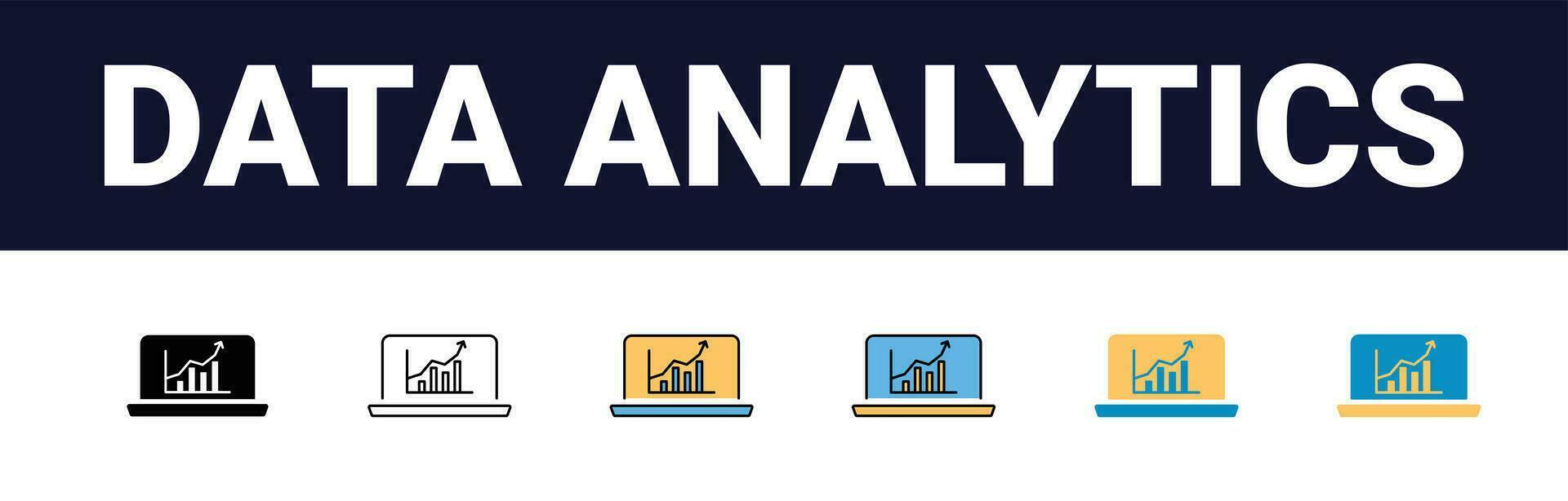 Precision Insights Streamlined Web Icons for Data Analysis, Statistics, and Analytics Minimalist Outline, black and color fill Collection in Vector Illustration. calculator, data, database,