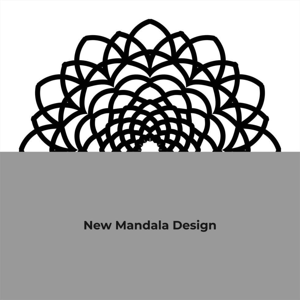 nuevo floral mandala vector