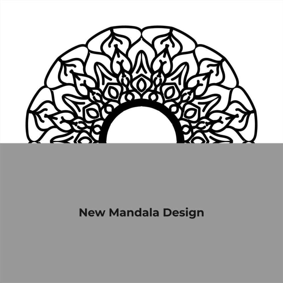 nuevo floral mandala vector